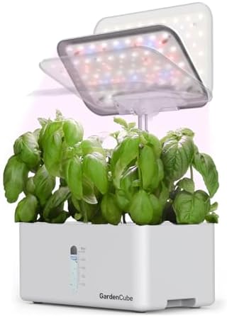 Hydroponics Growing System Kit: 8 Pods Indoor Herb Garden with LE...