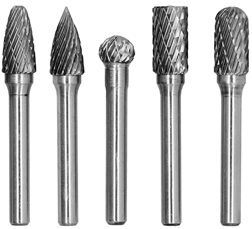 Set de 5 Fresas Rotativas de Carburo Doble Corte miniatura 1