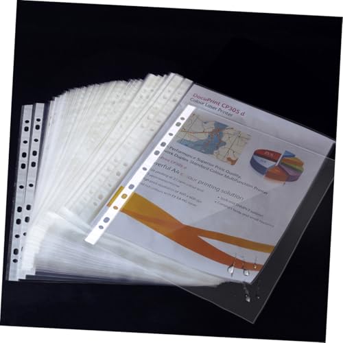 Hojas perforadas de 11 orificios STOBOK para archivar sin arrugar tus documentos importantes 7