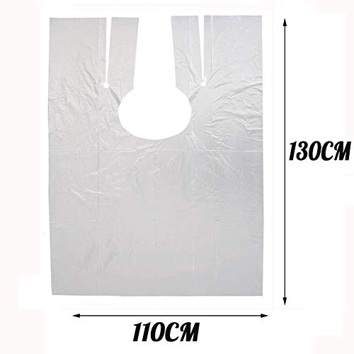 200 mantelle per capelli usa e getta trasparenti