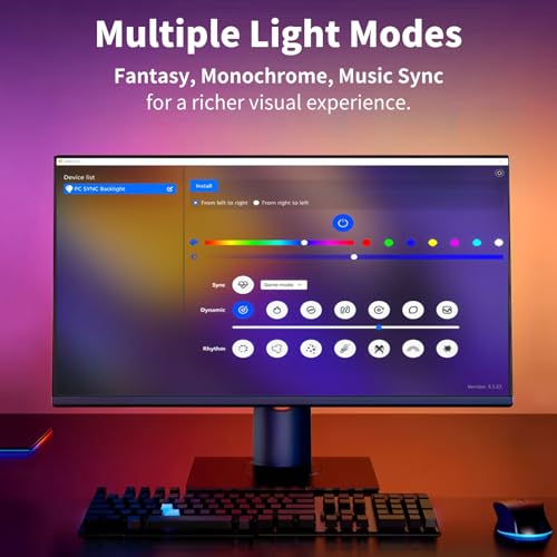 Tira LED sincronizada para pantalla de 34 pulgadas miniatura 5