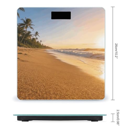 Báscula digital Coconut Shadow Gold Sands para baño miniatura 2