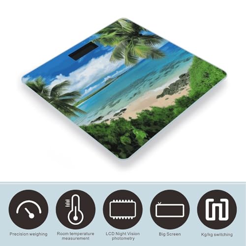 Báscula Digital de Baño con Pantalla LED y Vidrio Templado miniatura 3