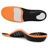 Plantar Fasciitis Insoles for Standing All Day, 260lbs Heavy Duty High Arch Support Pain Relief Orthotic Insert for Flat Feet Women Men Work Boots Shoes Inserts,Flat Feet Orthotic Insert Absorb Shock