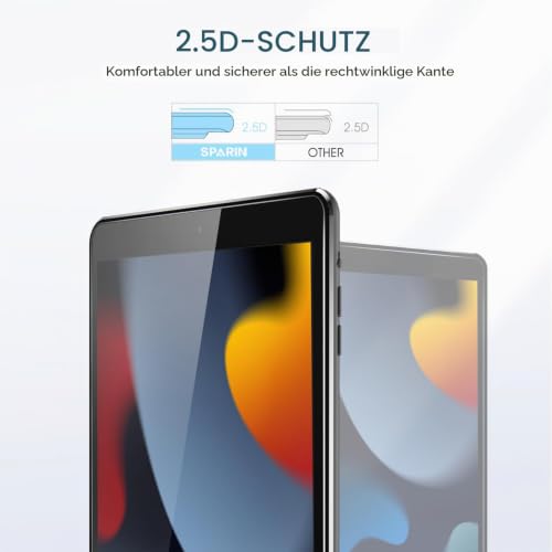 SPARIN Schutzfolie für iPad 9./8./7. Generation (2021/2020/2019), 2 Stück – Ansicht 9