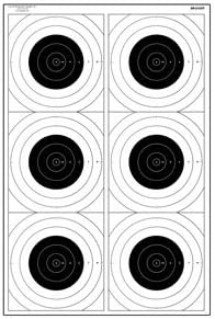 Bull's-Eye Training Target SR-21C（Six Bull's-Eye/Three Bull's-Eye）