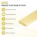 uxcell H62 Brass Flat Bar Stock, 0.12