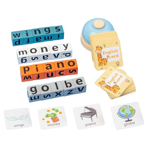 Juguetes para niños pequeños para emparejar letras de madera