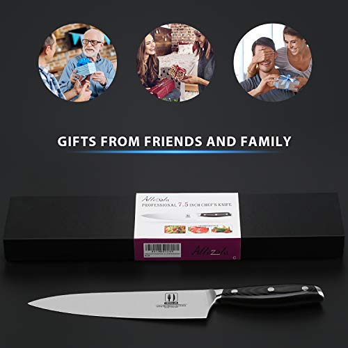 Allezola 21cm Profesional Cuchillo de Cocinero Cuchillo Cocina Acero