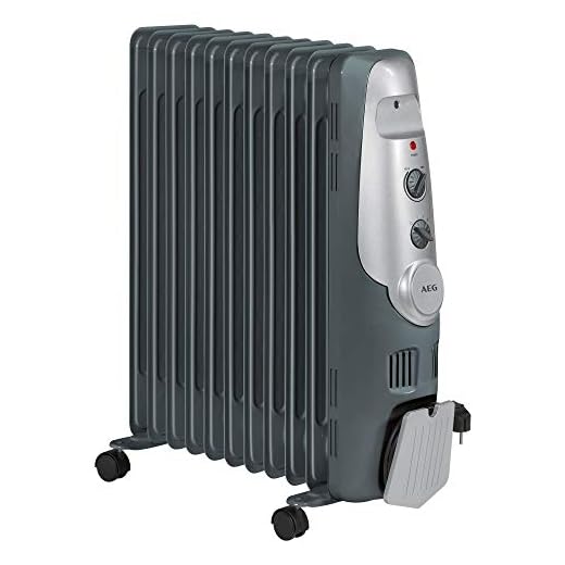 AEG RA 5522 - Radiador de aceite, 2200 W, 11 elementos, termostato