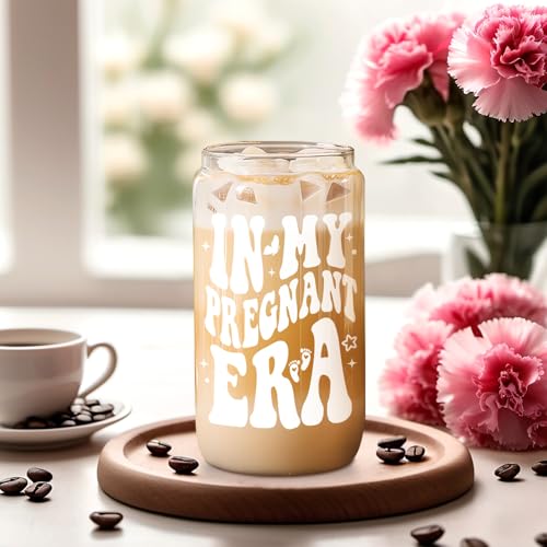 Taza de vidrio de café de 16 onzas Fairy's Gift para embarazadas 5