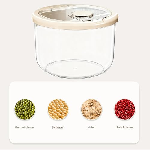 Contenedor para mascotas y pienso seco de granja con sello de vacío interior 7