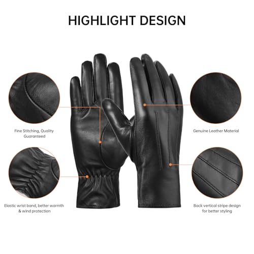 BISON DENIM Women's Sheepskin Gloves