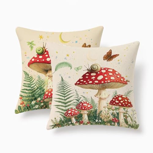 Coussin extérieur imperméable 50x50 lot de 2 housses lin anti-pluie - 2