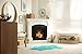 Jean Pierre Faux-Fur 28 X 48 in. Area Rug, Teal