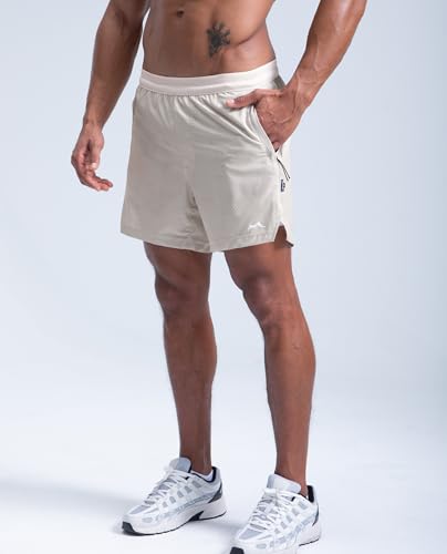 maamgic Men's 2 in 1 Gym Shorts 5 Inch Athletic Tennis Shorts Stretch Workout Running Shorts with Liner2