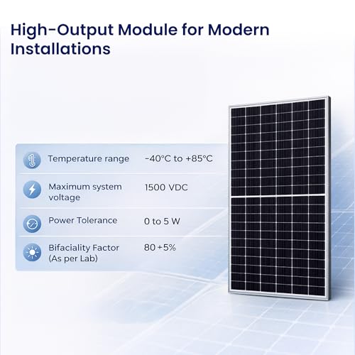 Image of Avaada 720Wp Solar Panel (TOPCon N-Type, Bifacial Dual-Glass) | 23.18% Efficiency, 132 Half-Cut Cells,18BB, IP68, 30-Year Performance Warranty, Non-DCR| Pack of 2