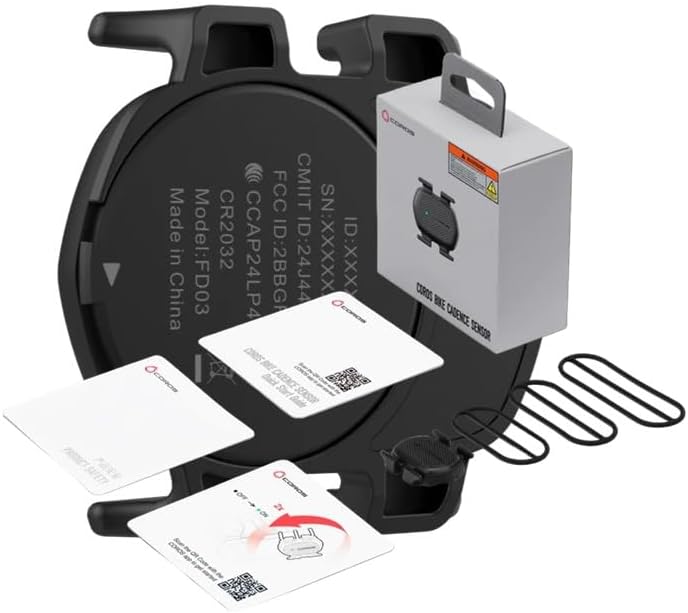 Miniatura 3 de COROS Sensor de cadencia de bicicleta, rastrea tus RPM para optimizar la eficiencia de pedaleo para paseos en exteriores e interiores, y bicicletas