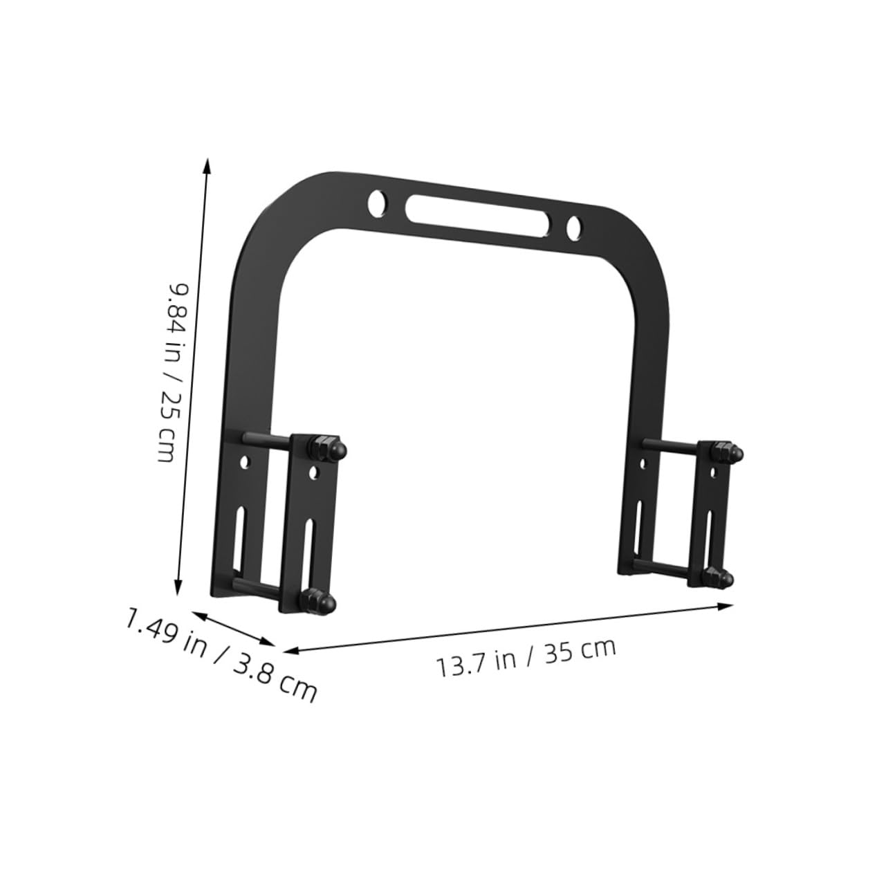 SOIMISS 2 Stück Matratzenstopper aus Metall Verstellbarer Bettstabilisator zur Verhinderung vom Verrutschen der Matratze Einfache Installation für Metall Bettgestell in Schwarz