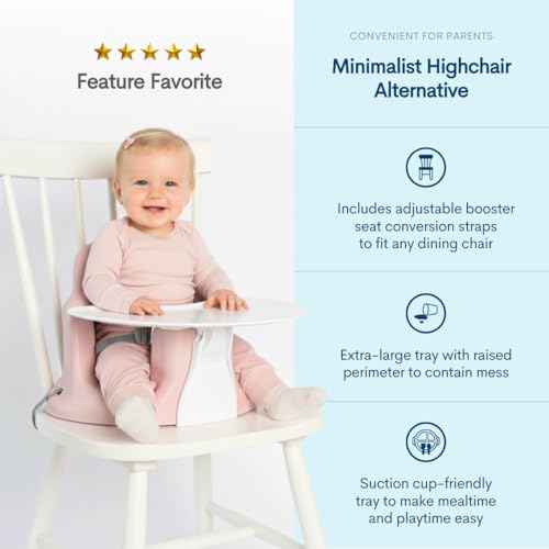 Image of Upseat - The Original Ergonomic Baby Floor & Booster Seat with Tray, Developed with Physical Therapists for Upright Posture & Healthy Hip Development, 4-24 Months, Dishwasher-Safe Extra-Large Tray