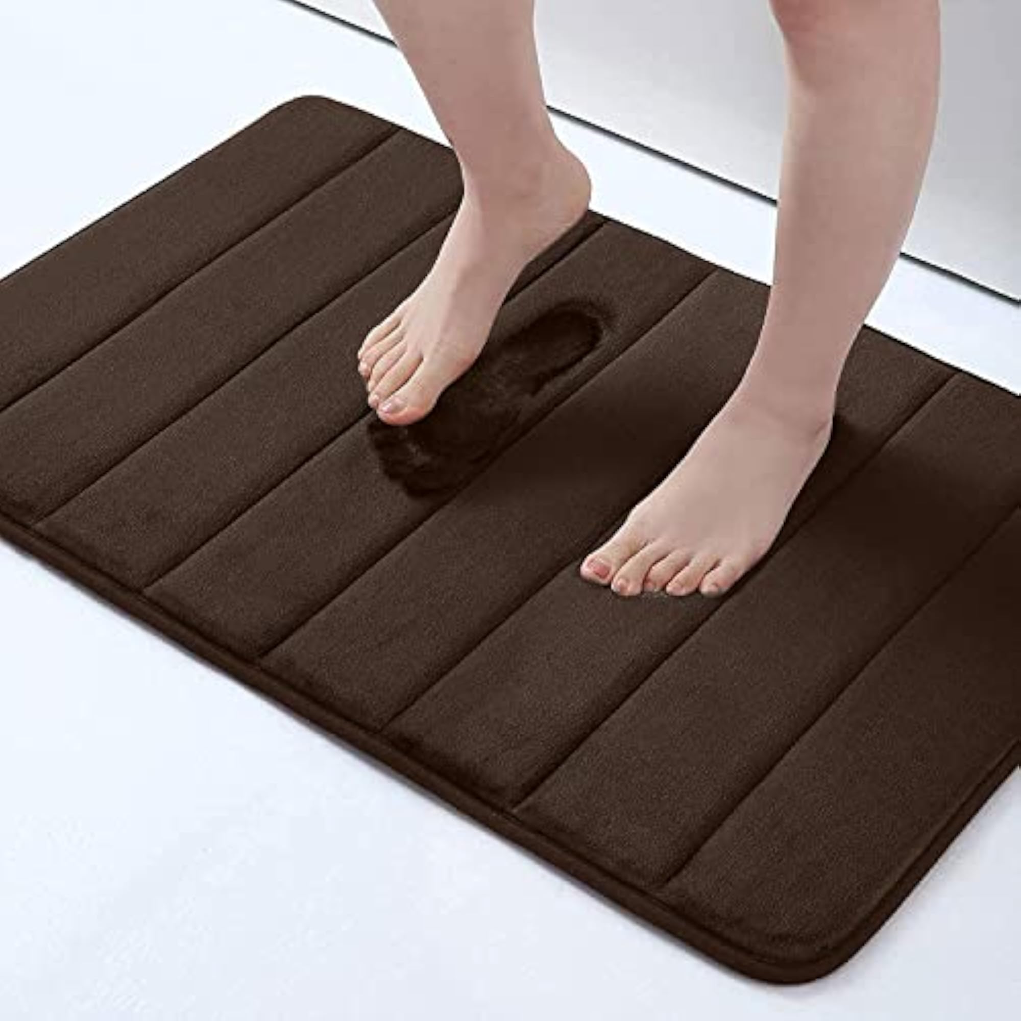 Memory Foam Soft Bath Mat Non Slip Absorbent Rug