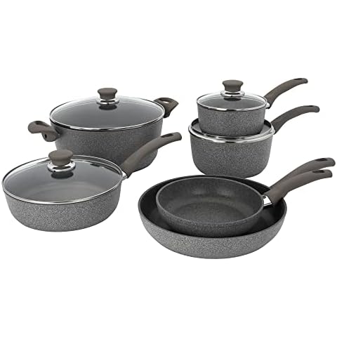 BALLARINI Modena by HENCKELS Forged Aluminum 10-pc Nonstick Cookware Set Cover