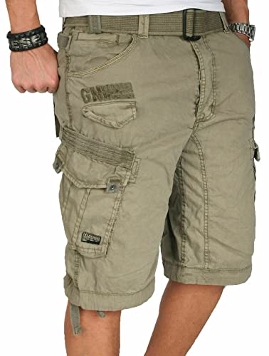 Geographical Norway Herren Cargo Short Sommer Bermuda Kurze Hose Shorts...