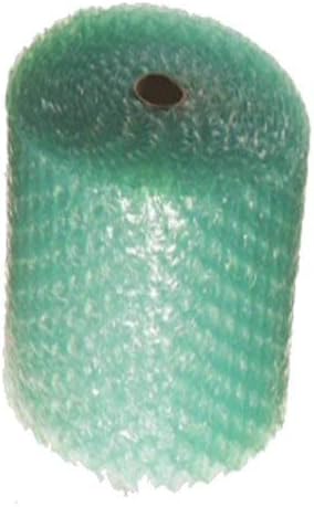 Miniatura 1 de Bubblefast! 1 rollo de 62.5 x 24 pulgadas, grande (1/2 pulgadas), envoltura de amortiguación de burbujas verdes hecha de materiales reciclados, 125