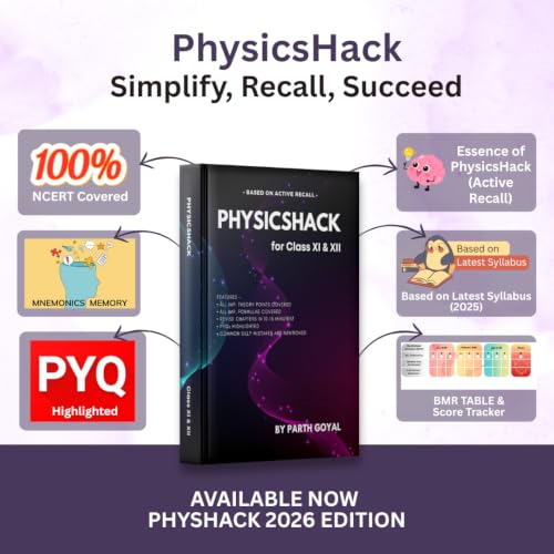 Image of Physics Hack for NEET & JEE 2026 Comprehensive Revision Guide with PYQs & New Syllabus Topics Master Each Chapter in 10 Minutes Best Physics Practice Book by Parth Goyal