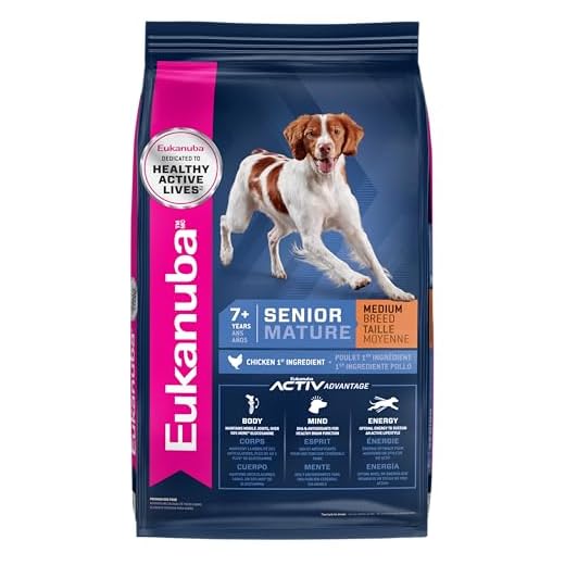 Eukanuba Senior Medium Breed Dry Dog Food, 15 lb Bag