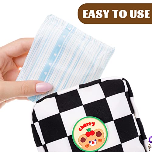 Healeved Saco De Armazenamento De Toalha Da Tia Guardanapos Sacos Com Zíper Bolsa De Período Pequeno