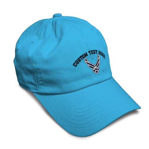 Image of Speedy Pros Soft Baseball Hat Embroidered Dad Hat Air Force Emblem Embroidery Men & Ladies Baseball Cap Cotton