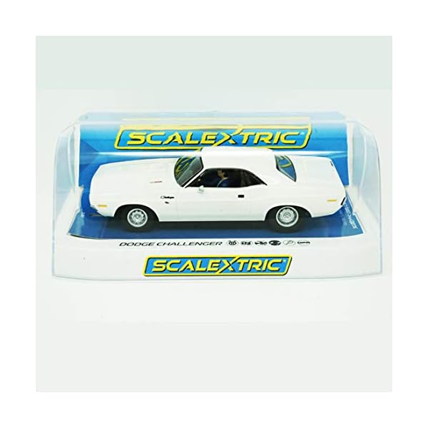 Scalextric Dodge Challenger 1970 White 1:32 Slot Race Car C3935 - Image 3