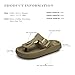 FUNKYMONKEY Thong Sandals Adjustable Buckle EVA Thick-Soled Flip Flops for Women and Men Olive Green