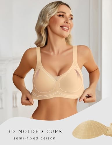 Avidlove Womens Wireless Bras Full Coverage Seamless Bra Comfortable Bralette Everyday Bras4