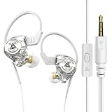 URIZONS AK3 In-Ear-Kopfhörer mit HD-Audio, Geräuschisolierung und reißfestem Kabel, kabelgebundene Sport-Kopfhörer für MP3/MP4-Player, Tablets und 3,5-mm-Audiogeräte (White)