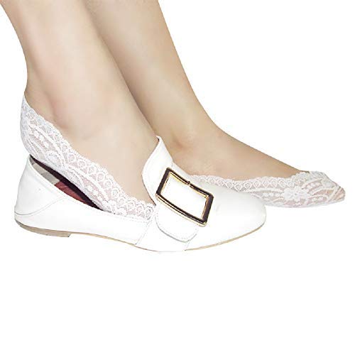 ramanuja cotton lace anti skid invisible liner elastic female ankle boat low cut short socks