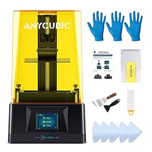 ANYCUBIC Resin 3D Printer, Photon Mono 4K 3D Printer LCD UV Light Curing with 6.23″ 4K Monochrome LCD, 5.19″ x 3.14″ x 6.49″ Printing Size