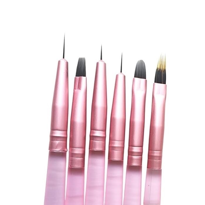 Pinceaux à ongles acrylique cristal dégradé pour manucure parfaite