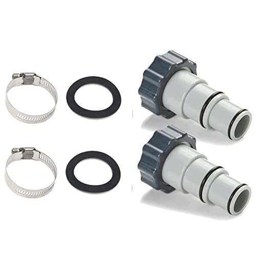 XIANXIAN Pool Adapter A, Poolschlauch Adapter, Ersatzschlauchadapter A mit Kragen for Schwimmbecken, wandelt 1,5' und 1,25' Kits, Schlauchadapter Pool, Schlauchadapter for Pumpe