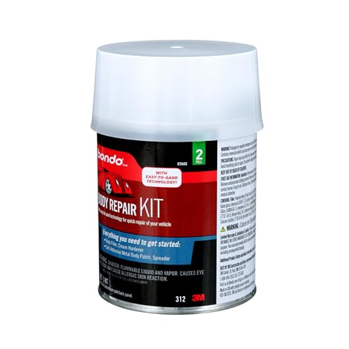 Bondo Body Repair Kit, 00312, Filler 1.57 lb and Hardener 0.75 oz (1 Kit) - Thumbnail 4