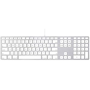 Apple Teclado con cable con teclado numérico compatible con Mac OS X v.10.6.8 y versiones posteriores (MB110LL/B) (renovado)