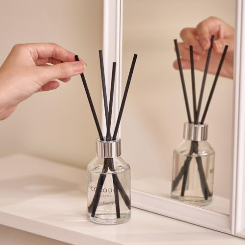 COCODOR Classic Reed Diffuser/Lemon Eucalyptus/100ml(3.4oz)/1Pack/Fragrance Scent Essential Oil Stick Diffuser set for Bedroom Bathroom Home Décor 5