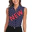 Button-navy Blue Polka Dots