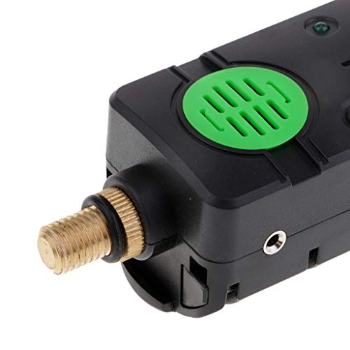 YIJU LED E Som Indicador de Mordida para Pesca de Carpa à Prova D'água Sem Fio - Verde