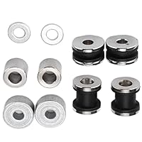 Sissy Bar Montageteile, Sissy Bar Docking Hardware Kit Rostfrei Langlebig für Motorräder