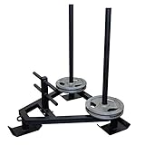 POWRX Gewichtsschlitten – Gym Sled aus massivem Stahl I Sprint- und Zugschlitten I Widerstand-, Kraft- und Lauftraining