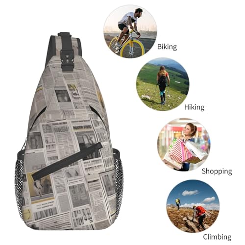 Bolso Crossbody Casual Unisex Negro para Viaje y Senderismo miniatura 6