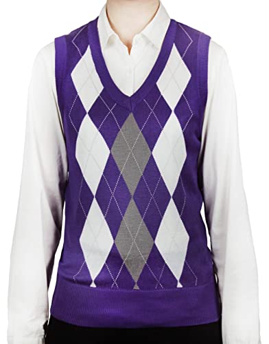 Image of Blue Ocean Womens Argyle Sweater Vest
