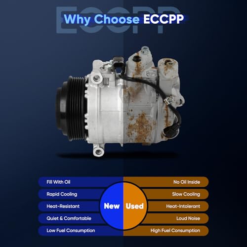 Image of ECCPP AC Compressor for Mercedes-Benz GLE400 GLS450 2016-2019 | for Mercedes-Benz GLE43 AMG GLE450 AMG GL450 GL550 ML350 ML400 ML550 2012-2019 Fast Cooling AC Compressor with Clutch